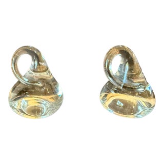 Hulet Glass Hershey's "Chocolate" Kisses, Set of 2 For Sale