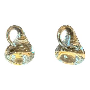Hulet Glass Hershey's "Chocolate" Kisses, Set of 2