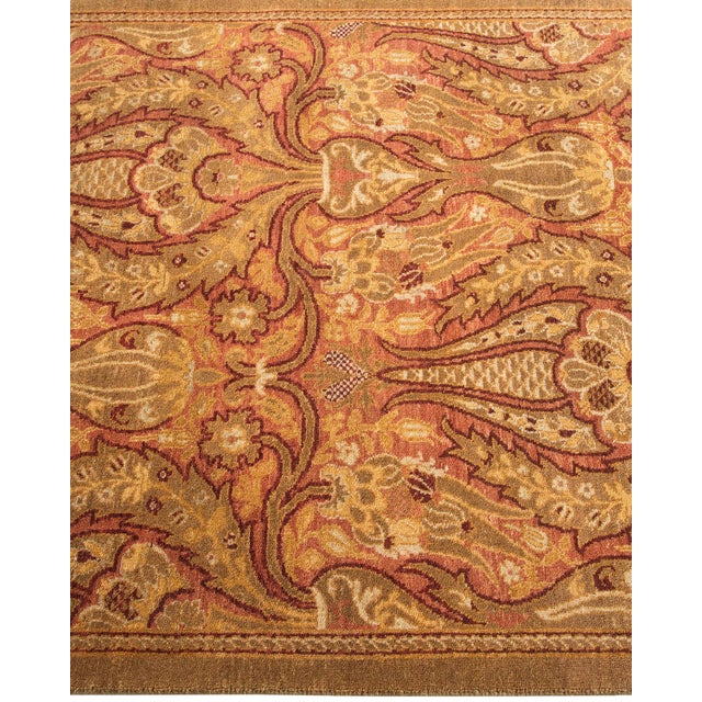 Mogul Collection Hand-Knotted Runner - Pink 2' 7" x 9' 2" For Sale - Image 4 of 9