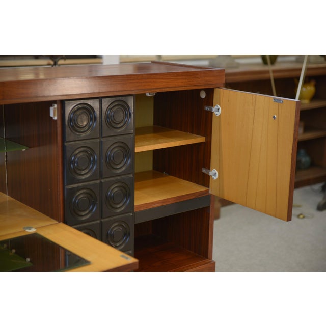 Brutalist bar cabinet by De Coene, Belgium – 1970s A superb bar cabinet with a brutalist design, recognizable by its...