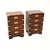 Antique Military Campaign Style Bedside Chests, 1930, Set of 2 For Sale - Image 3 of 11