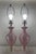 These beautiful Murano glass lamps add the perfect pop of color. Each stunning pink lamp has ribbed swirls with tiny...