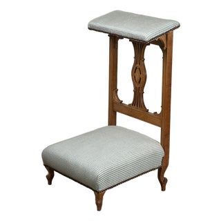 Continental Neoclassical Prie-Dieu Prayer Chair, First Half 19th Century For Sale