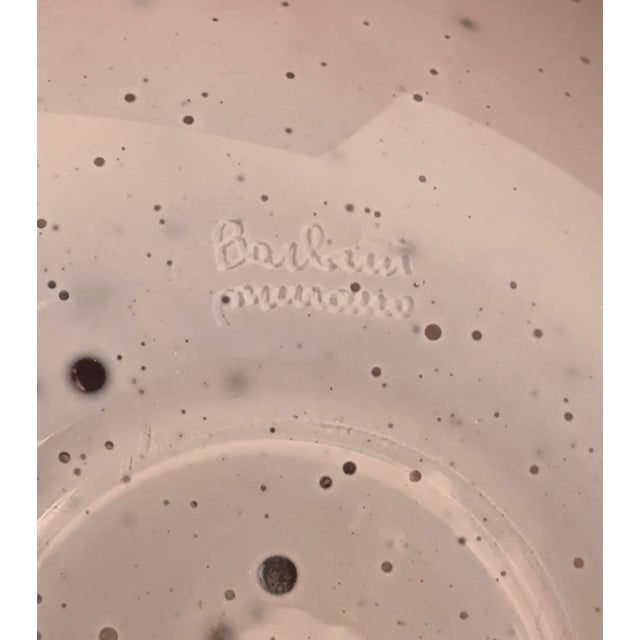 Large Mid 20th Century Alfredo Barbini Burgandy and Pink Hand Blown Murano Glass Vase, Signed For Sale In Salt Lake City - Image 6 of 7