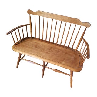 Conant Ball 1852 Spindle-Back Deacon's Bench For Sale