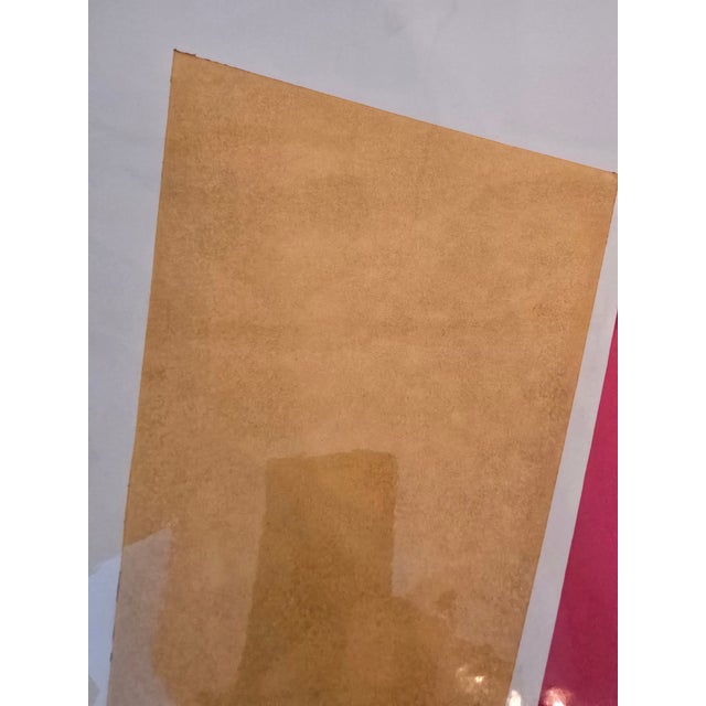 Vintage Mid Century Lyman Kipp Style Abstract Print For Sale - Image 9 of 9