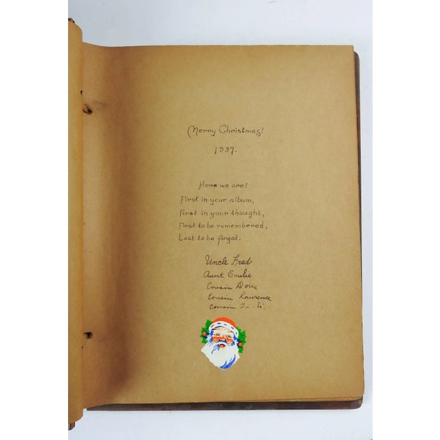 1930s 1930's Chicago Guest Book With Over 20 Botanical Paintings For Sale - Image 5 of 9