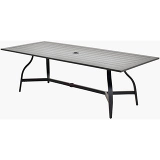 Ashley Childers x SURYA Antibes Dining Table Black 30"H x 96"W x 45"D For Sale