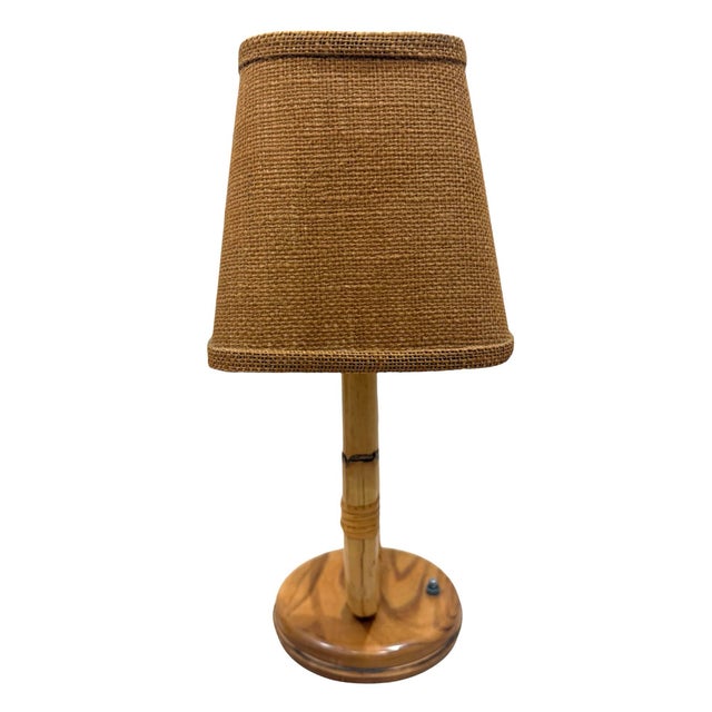 Louis Sognot Attrib French Vintage Double Light Table Lamp For Sale In Miami - Image 6 of 7