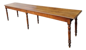 Antique French Farmhouse Refectory Dining Table, 1880s-1900s