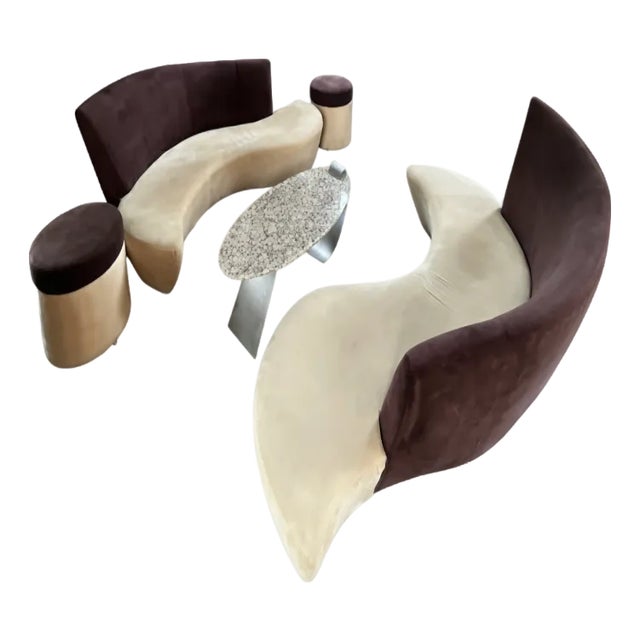 Vladimir Kagan Bilbao Sofa Set for Weiman For Sale