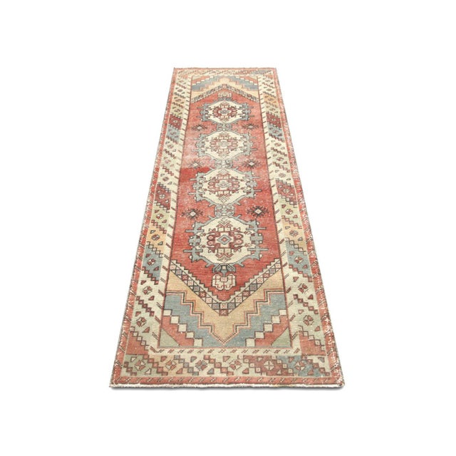 1960s Turkish Oushak Runner For Sale - Image 4 of 5