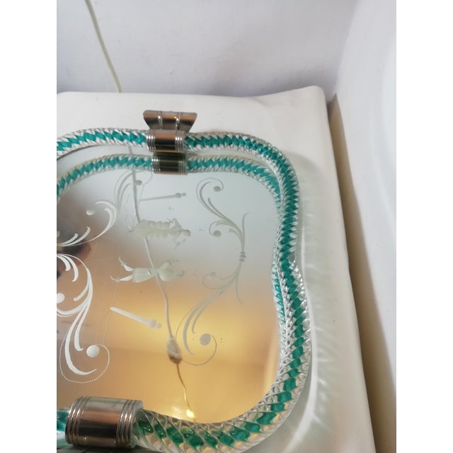 Metal Glass Tray by Pietro Chiesa for Fontana Arte, Italy, 1950s For Sale - Image 7 of 13