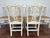 Wood Set of 8 Hickory Chair Chippendale Dining Chairs From Mount Vernon Collection Custom Painted in Cream White For Sale - Image 7 of 12