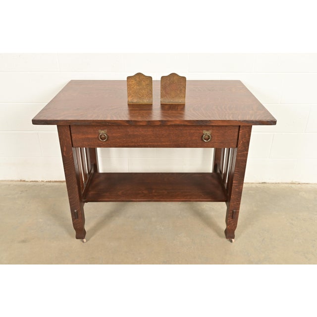 Tiffany Studios New York Zodiac Pattern Bronze Bookends, Circa 1910 For Sale - Image 10 of 11