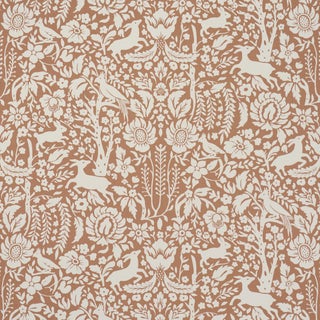 SAMPLE - Schumacher Deerfield Wallpaper In Spice For Sale