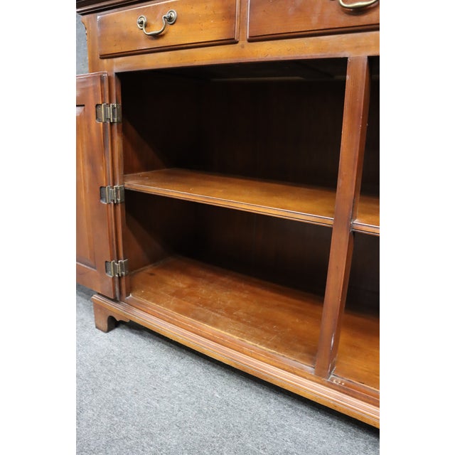 Statton Mahogany Step Back Dutch Cupboard For Sale - Image 12 of 17
