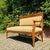 2-Seater Walnut Bench For Sale - Image 3 of 12