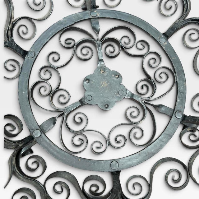 1970s German Wrought Iron Scrollwork Footed Fruit Basket - Mid 20th Century For Sale - Image 5 of 15