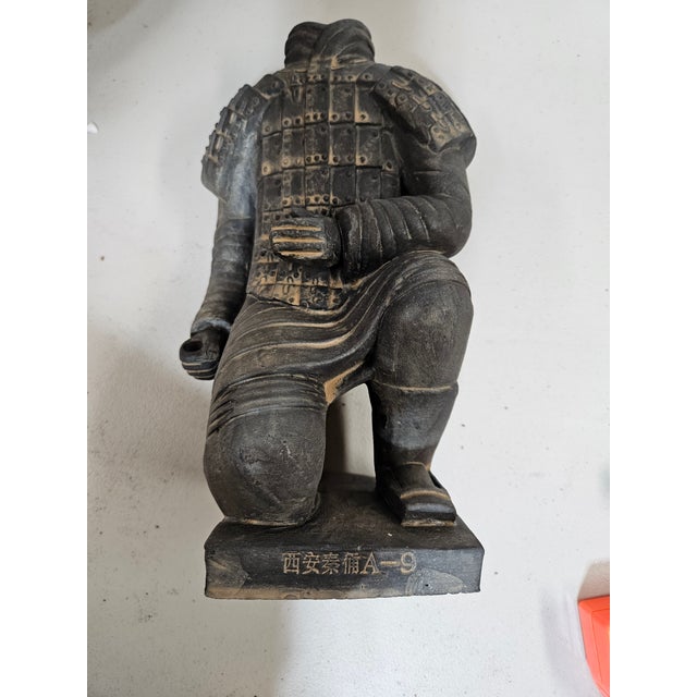 Sculpture Materials Kneeling Archer 1 Terra-Cotta Warrior For Sale - Image 7 of 7