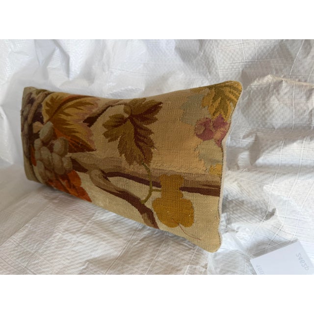Renaissance 16th Century Brussels Fruit Tapestry Pillow For Sale - Image 3 of 6