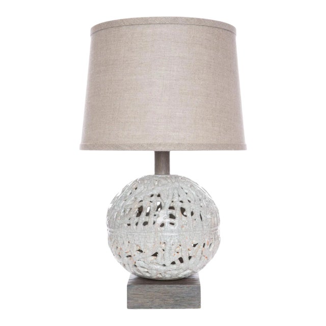 Squiggle Weave Sphere Lamp by Clate Grunden For Sale