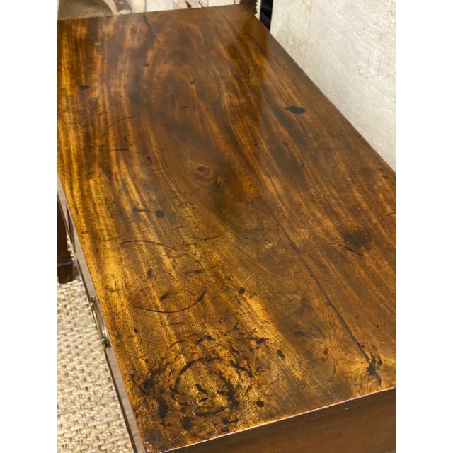 Circa 1820 English 2 Drawer Table For Sale - Image 9 of 13
