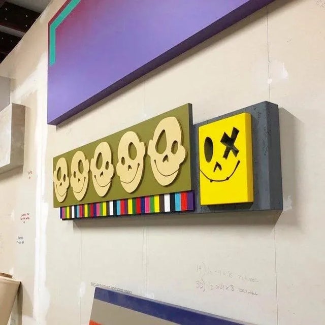 William Finlayson Jr. Original Painting on Panel Assemblage Titled: "Beer 30”" 2020