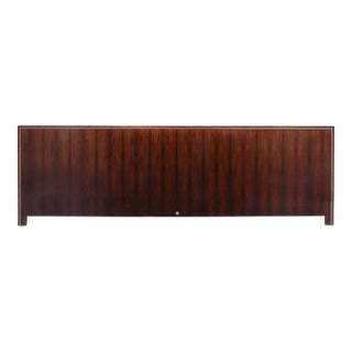 Falster Denmark Rosewood Extra Wide 108" King Headboard Maurice Villency 1975 For Sale