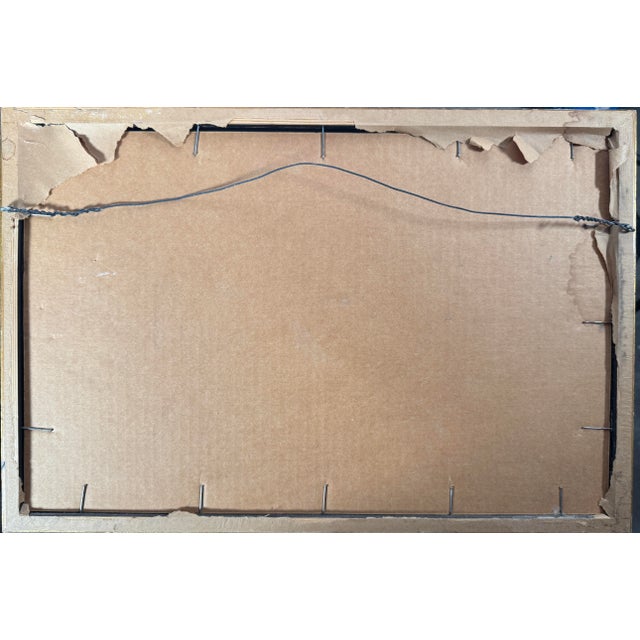 1960s Pair of Ferdinand R. Petrie Signed Harbor Pencil Drawings, Framed For Sale - Image 9 of 10