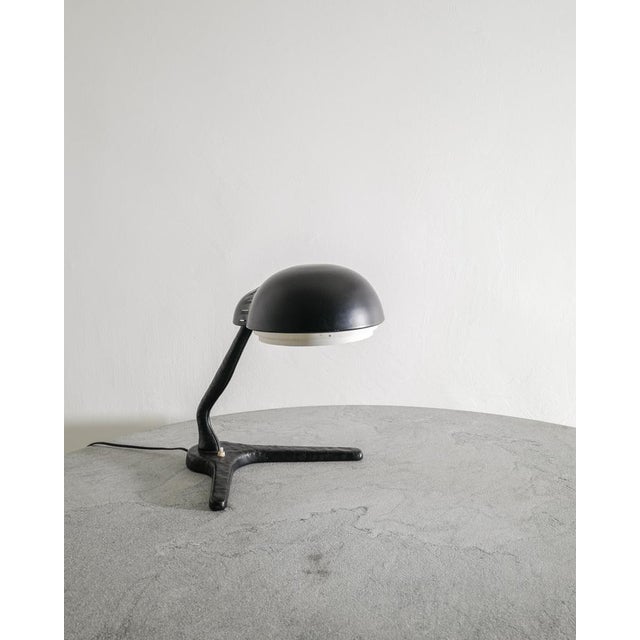 Early Finnish Mid-Century A704 Black Desk Table Lamp by Alvar Aalto for Valaistusyö Finland, 1950s For Sale - Image 9 of 9