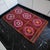 Hollywood Regency Deep Burgundy & Hot Pink Vintage Rug | 4x6 Turkish Rug Geometric Wool Kilim | Mid Century Tribal Accent - 3′10″ X 6′3″ For Sale - Image 3 of 11