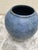 Cornflower Blue Vintage Handmade Artisan Rustic Pottery Vase Vessel For Sale - Image 8 of 8