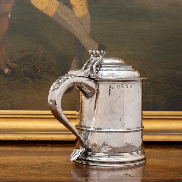 Early 18th Century Queen Anne Provincial Britannia Silver Tankard, John Elston, Exeter, 1713 For Sale - Image 5 of 13