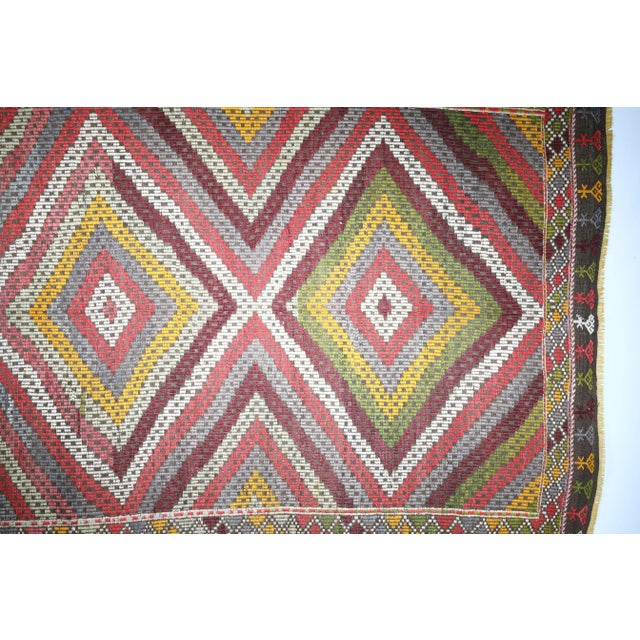 These tone of colors has been used on this handmade art, Red, White, Brown, Blue, Yellow, Green, Light blue to dark gray...