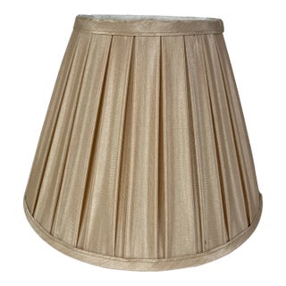 Peach Empire Box Pleat Lamp Shade For Sale