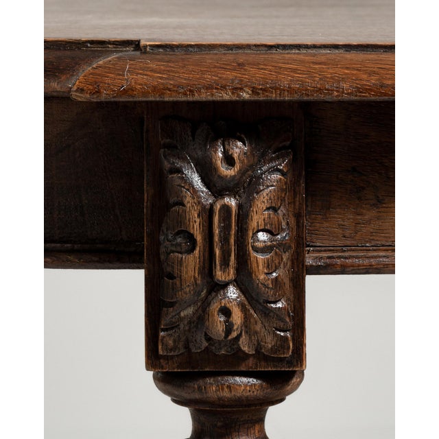 Brown Napoleon III Table, Second Empire Style, France, 19th Century For Sale - Image 8 of 13