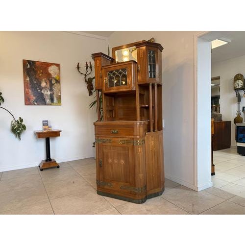 Art Nouveau Columned Cabinet, 1890s For Sale - Image 4 of 14