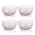 Pescara White Dot Condiment Glass Bowls - Purple, Set of 4 For Sale - Image 4 of 4