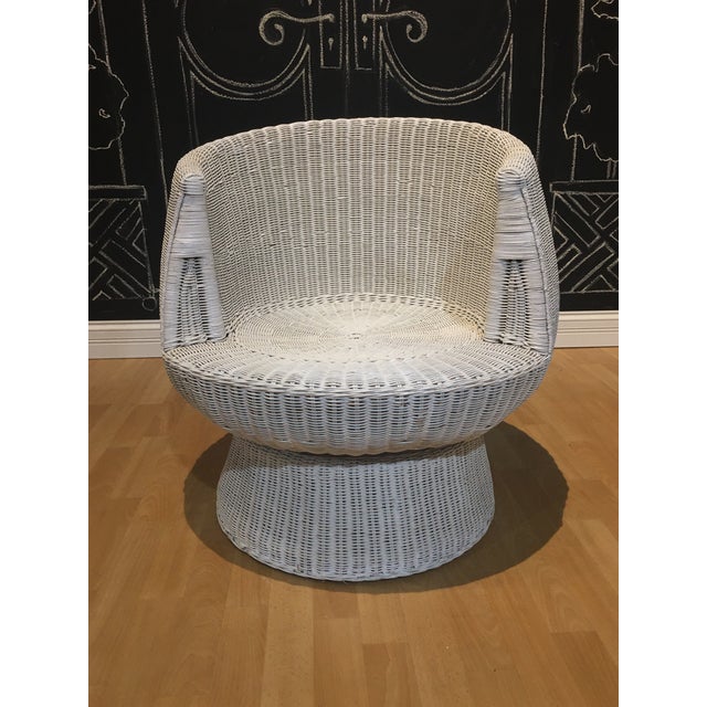 Eero Aarnio 1960s Rattan Swivel Tulip Chairs - A Pair For Sale - Image 4 of 7