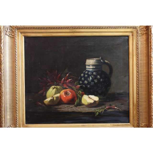 Eugène Claude, Still Life, 1800s, Oil on Canvas For Sale - Image 8 of 8