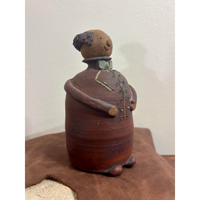 Vintage Mid-Century Swedish Figural Ceramic Gentleman Piggy Bank For Sale In Miami - Image 6 of 7