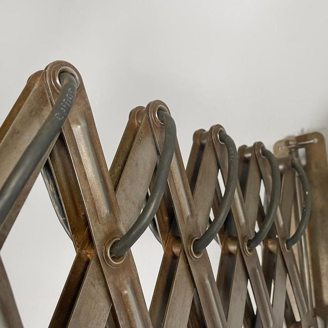 Mid-Century Modern Italian Pantograph Wall Lamps with White Metal Diffuser, 1960s, Set of 2 For Sale - Image 15 of 18