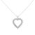Express your love with this stunningly unique diamond love heart pendant. Meticulously crafted, this necklace is made from...