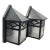 Vintage Arts Crafts Porch Sconces Pair Mid Century Lights Frosted Glass Lamps Cottage Arts and Crafts - a Pair For Sale
