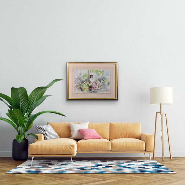 Gordon King, Fond Memories, Original Watercolour, 20th Century For Sale - Image 13 of 18