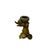 Vintage Brass Metal Color Buddha Hand Lotus Incense Holder Art Figure For Sale - Image 4 of 11
