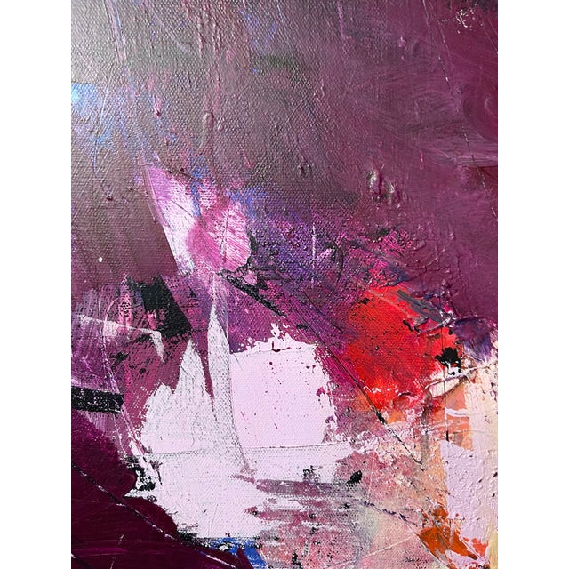 Barbara Schauß, Purple Rain, Acrylic on Canvas For Sale - Image 4 of 9