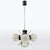 Mid-Century Modern Mid-Century Modern Chrome Plating and Glass Pendant Lamp, 1970s For Sale - Image 3 of 6