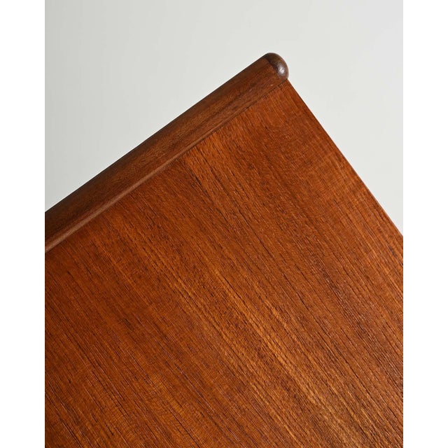 Brown Scandinavian Teak Sideboard with Tiled Drawers, 1960s For Sale - Image 8 of 11